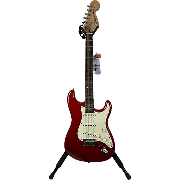 Used Used Squier Standard Stratocaster Red Solid Body Electric Guitar