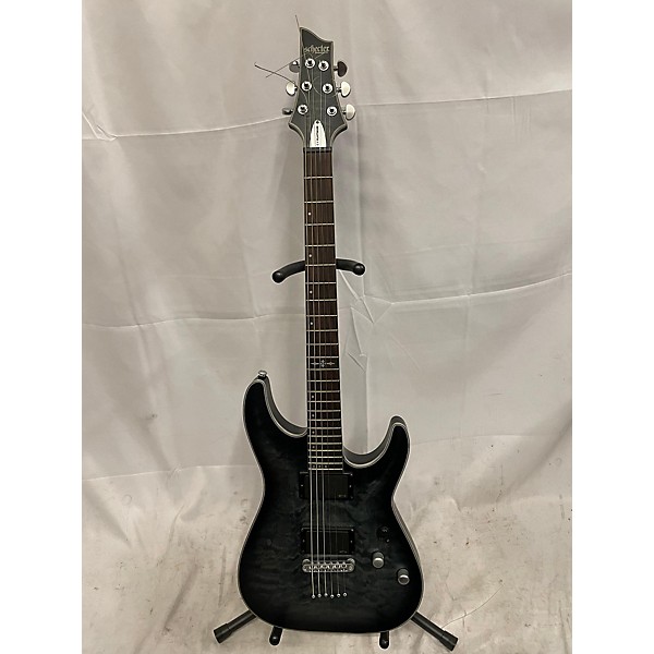 Used Schecter Guitar Research Used Schecter Guitar Research C1 Platinum Trans Black Solid Body Electric Guitar