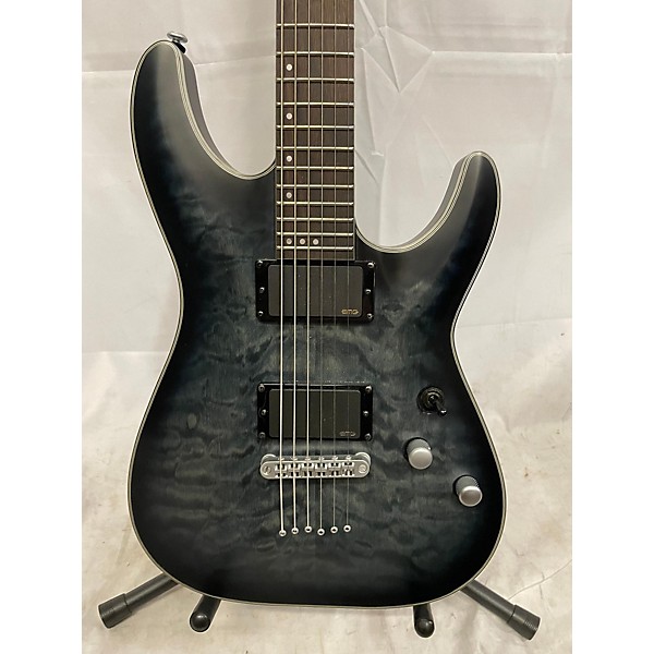 Used Schecter Guitar Research Used Schecter Guitar Research C1 Platinum Trans Black Solid Body Electric Guitar