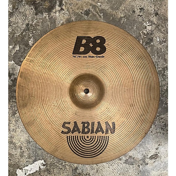 Used SABIAN 16in B8 Thin Crash Cymbal