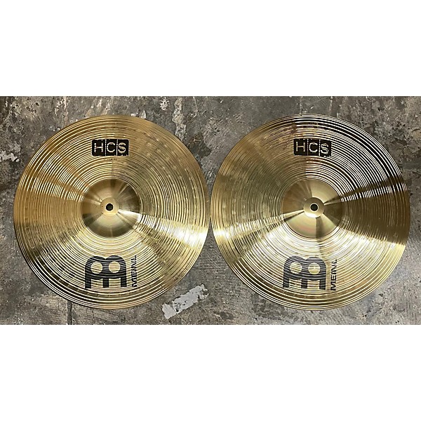 Used MEINL 14in HCS Hi Hat Pair Cymbal