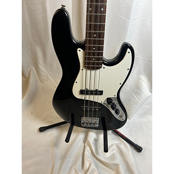 Used Squier Affinity Jazz Bass Electric Bass Guitar Black Guitar Center