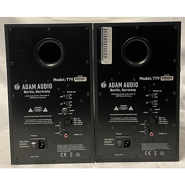 Used ADAM Audio Used ADAM Audio T7V Monitors (pair) Powered Monitor