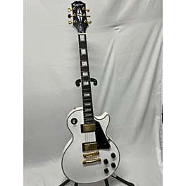 Used Epiphone Used Epiphone Les Paul Custom Alpine White Solid Body Electric Guitar