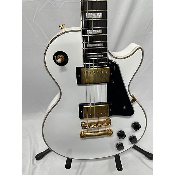 Used Epiphone Used Epiphone Les Paul Custom Alpine White Solid Body Electric Guitar