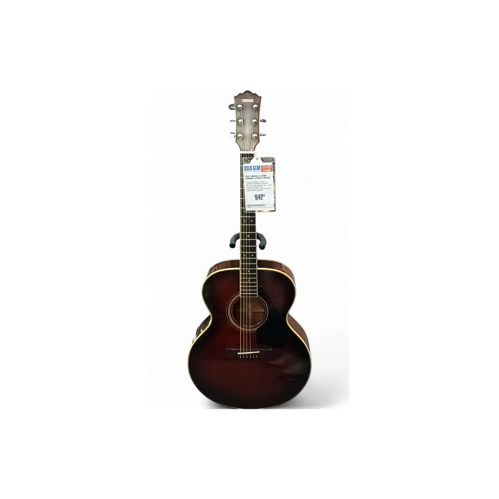 Used Yamaha CJ-818SB Sunburst Acoustic Guitar Sunburst