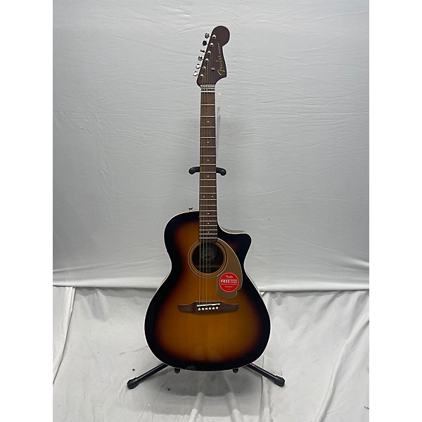 Used Fender Used Fender Newporter Player 2 Color Sunburst Acoustic Electric Guitar