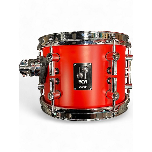 Used Sonor 5 Piece sq1 5 piece Hot Rod Red Drum Kit