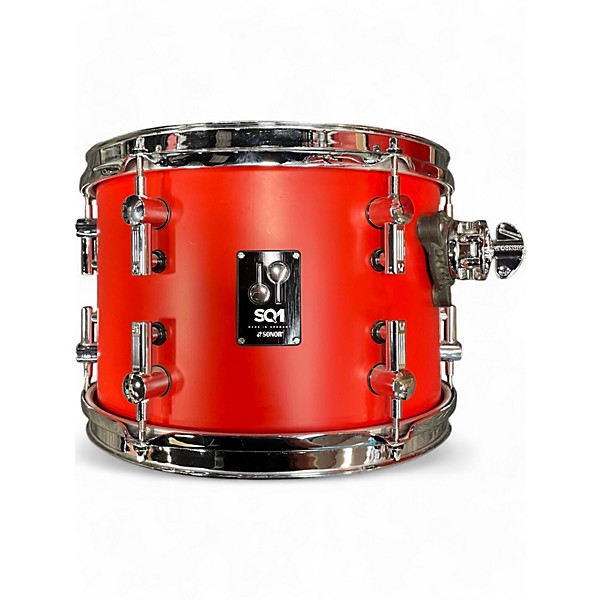 Used Sonor 5 Piece sq1 5 piece Hot Rod Red Drum Kit