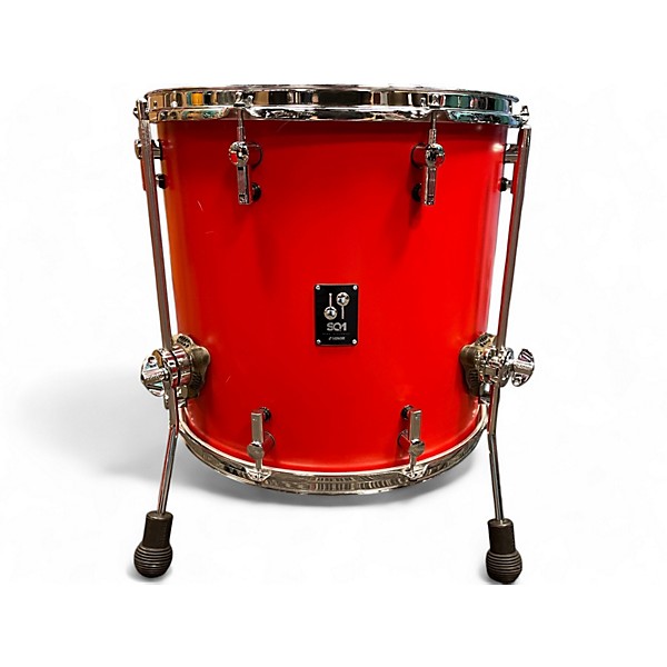 Used Sonor 5 Piece sq1 5 piece Hot Rod Red Drum Kit