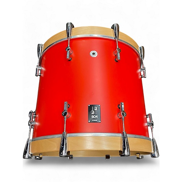 Used Sonor 5 Piece sq1 5 piece Hot Rod Red Drum Kit