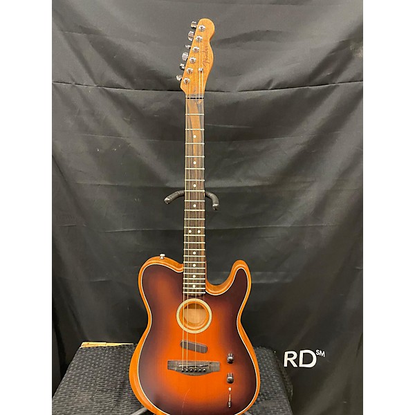 Used Fender Used Fender American Acoustasonic Telecaster 2 Color Sunburst Acoustic Electric Guitar