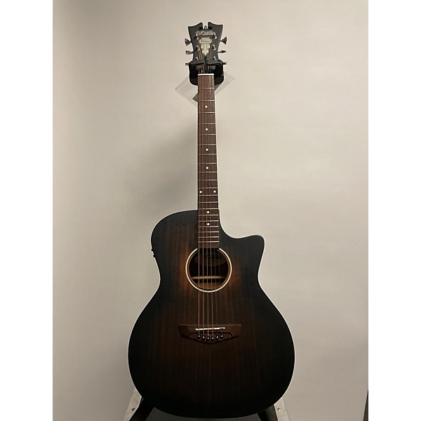 Used D'Angelico Used D'Angelico Premier Series Gramercy LS Grand Auditiorium Aged Trans Black Acoustic Electric Guitar