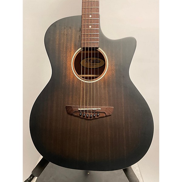 Used D'Angelico Used D'Angelico Premier Series Gramercy LS Grand Auditiorium Aged Trans Black Acoustic Electric Guitar