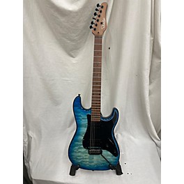 Used Schecter Guitar Research Used Schecter Guitar Research Traditional Pro Transparent Blue Solid Body Electric Guitar