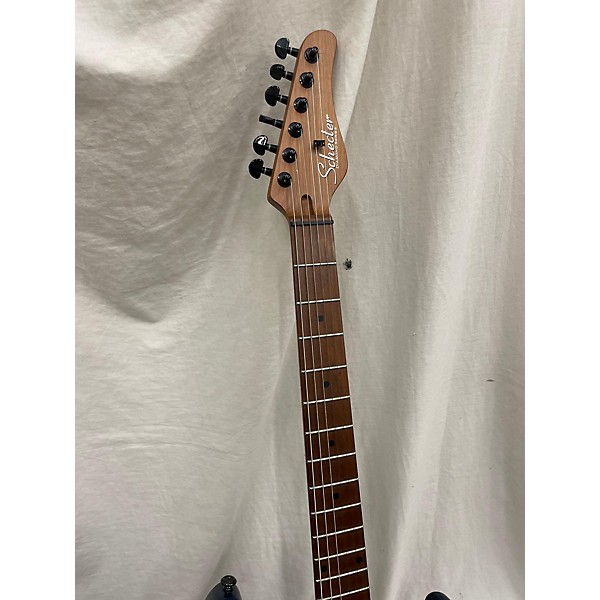 Used Schecter Guitar Research Used Schecter Guitar Research Traditional Pro Transparent Blue Solid Body Electric Guitar