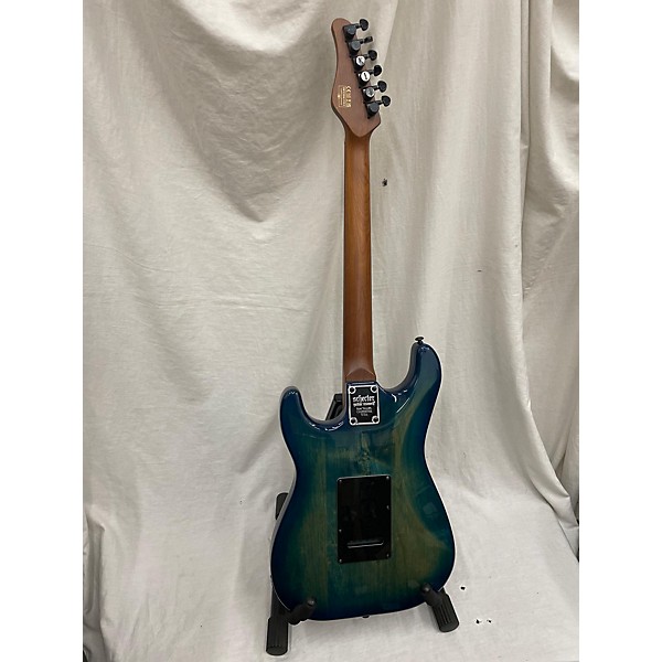 Used Schecter Guitar Research Used Schecter Guitar Research Traditional Pro Transparent Blue Solid Body Electric Guitar