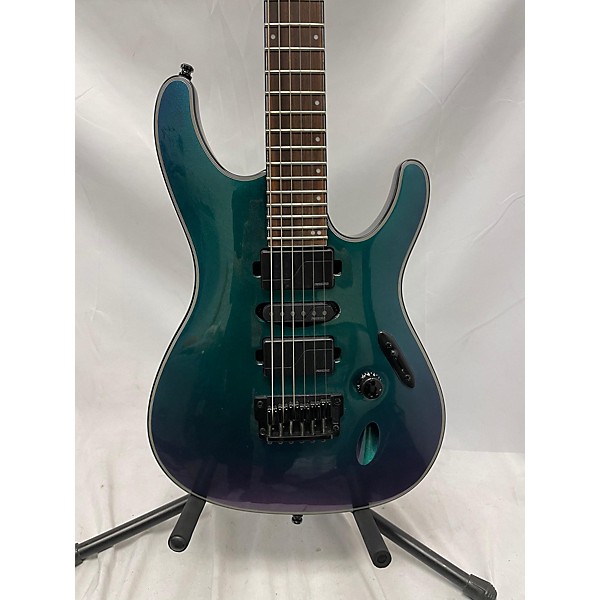 Used Ibanez Used Ibanez S671ALB S Axion Label 6st Blue Chameleon Solid Body Electric Guitar