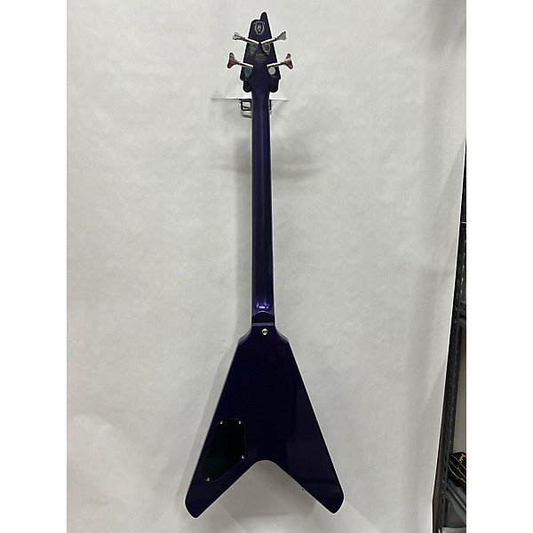 Used HardLuck Kings Used HardLuck Kings Cobra Purple Electric Bass Guitar