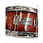 Used Odery 14X6.5 eyedentity Series Snare Trans Crimson Red Drum
