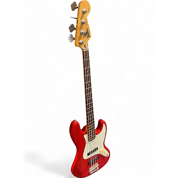 Used Fender Used Fender Squier Series Jazz Bass Red Electric Bass Guitar