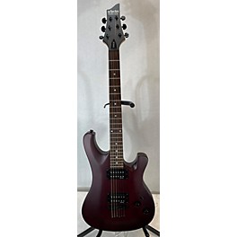 Used Schecter Guitar Research Used Schecter Guitar Research 006 Deluxe Maroon Solid Body Electric Guitar