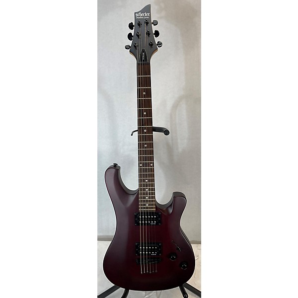 Used Schecter Guitar Research Used Schecter Guitar Research 006 Deluxe Maroon Solid Body Electric Guitar