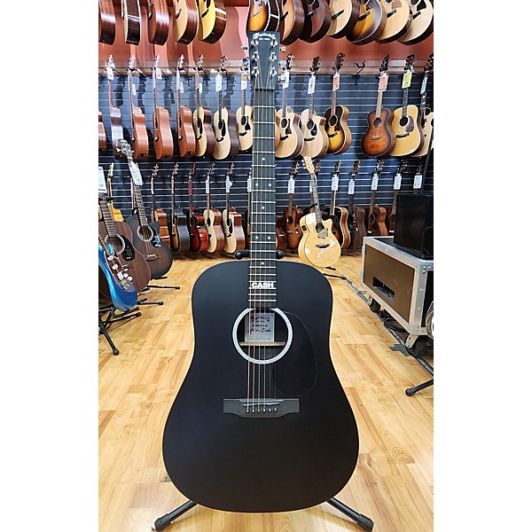 Used Martin Used Martin DX Johnny Cash Signature Black Acoustic Electric Guitar