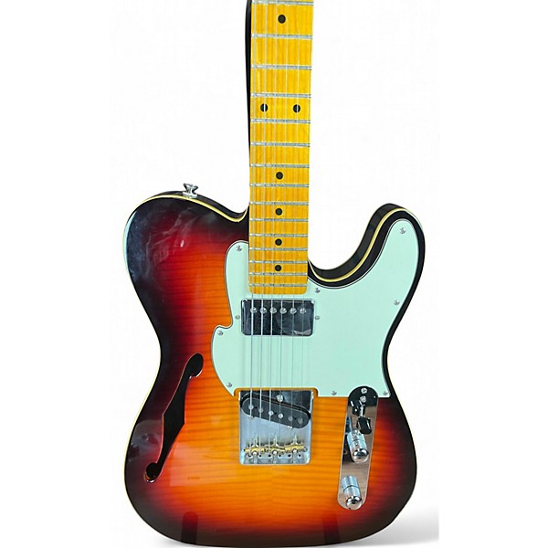 Used Fret-King Semi-tone Sunburst Hollow Body Electric Guitar