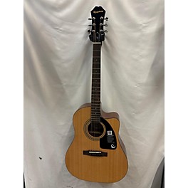 Used Epiphone Used Epiphone AJ100CE Natural Acoustic Electric Guitar