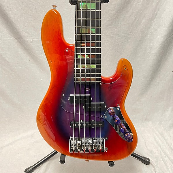 Used Used LowEnd NAMM 2016 LEPJ 624 Jolly Rancher Burst Electric Bass Guitar