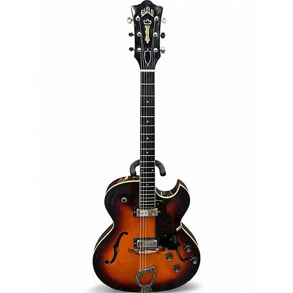 Vintage 1966 Guild T-100D Slim Jim Sunburst Hollow Body Electric Guitar,New Products : American Fashion Style Bags On Sale