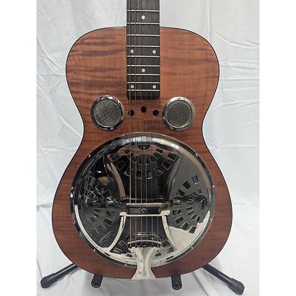 Used Dobro Used Dobro Hound Dog Deluxe Round Neck Natural Resonator Guitar