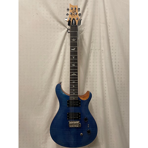 Used PRS Used PRS SE Custom 24 Blue Solid Body Electric Guitar