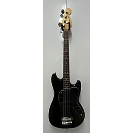 Used Fender Used Fender MUSICMASTER Black Electric Bass Guitar