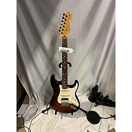 Used Fender Used Fender American Standard Stratocaster HSS Shawbucker Tobacco Sunburst Solid Body Electric Guitar