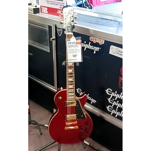 Used Epiphone Les Paul Standard Candy Apple Red Solid Body Electric Guitar