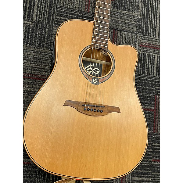 Used Lag Guitars Used Lag Guitars T170DCE Natural Acoustic Guitar