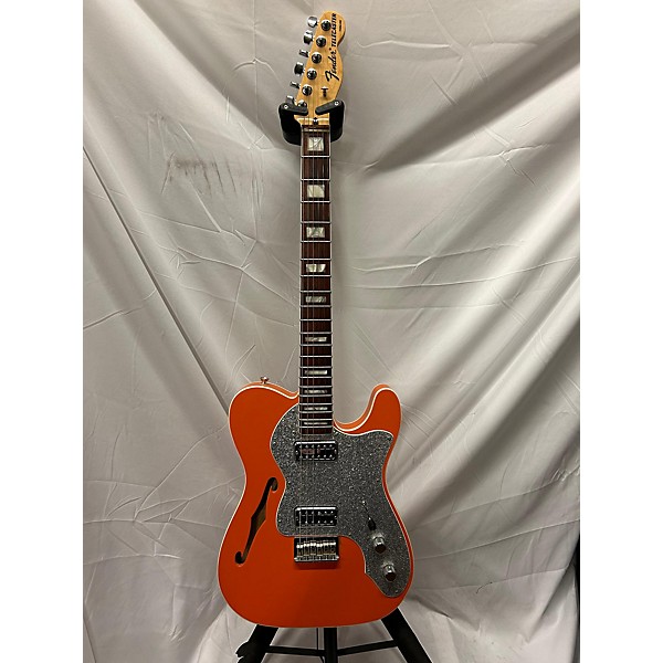 Used Fender Used 2018 Fender Parallel Universe Series Deluxe Thinline Super Telecaster Orange Hollow Body Electric Guitar