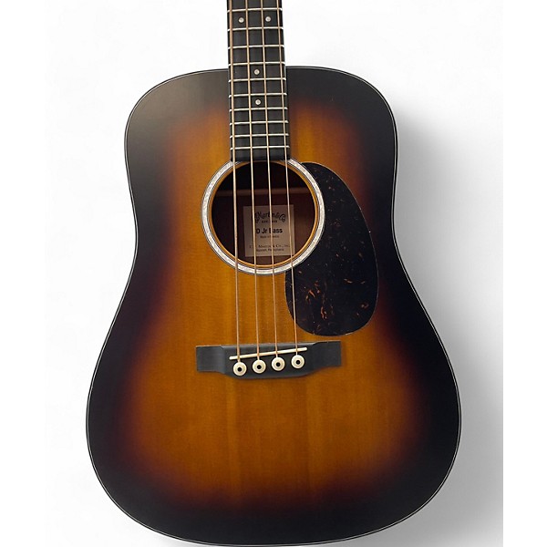 Used Martin DJR-10E Sunburst Acoustic Bass Guitar