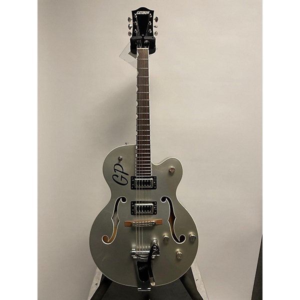 Used Gretsch Guitars Used Gretsch Guitars G5420T Electromatic Metallic Silver Hollow Body Electric Guitar