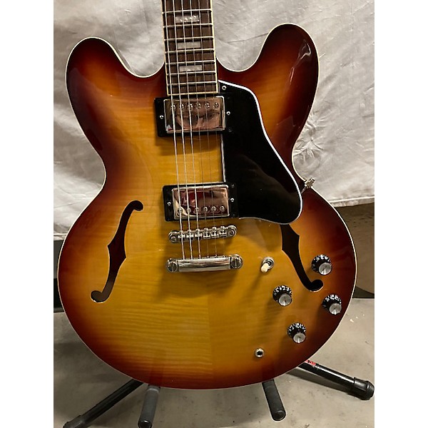 Used Epiphone Used Epiphone ES335 FIGURED IG 2 Color Sunburst Hollow Body Electric Guitar