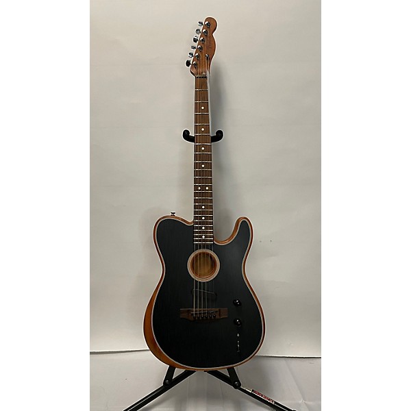 Used Fender Used 2022 Fender Acoustasonic Player Telecaster Black Acoustic Electric Guitar