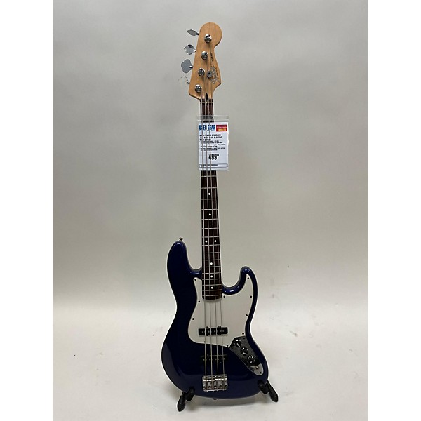 Used Used Fender Standard Jazz Bass Blue Electric Bass Guitar