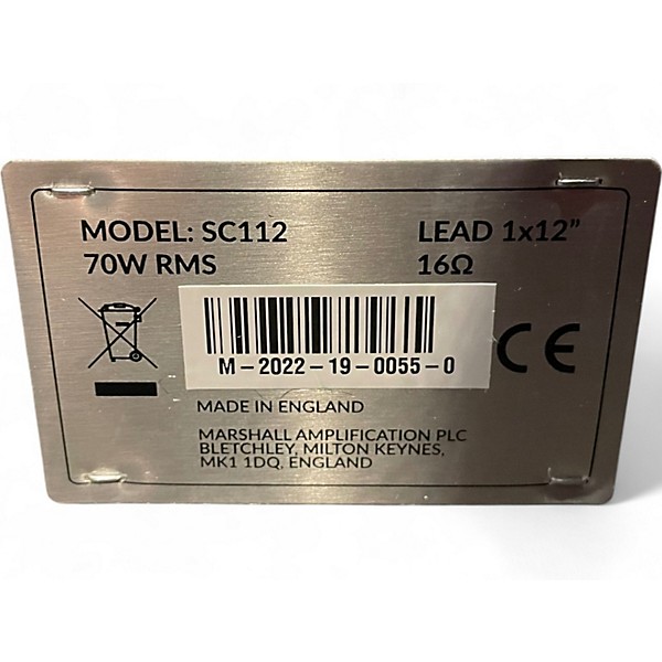 Used Marshall sc112 Guitar Cabinet