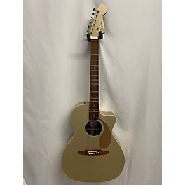 Used Fender Used Fender Newporter Player Sage Green Metallic Acoustic Electric Guitar