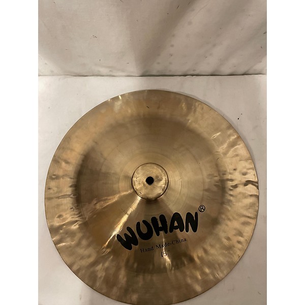 Used Wuhan Cymbals & Gongs 16in HAND-mADE CHINA Cymbal