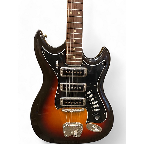 Vintage 1967 Hagstrom HAGSTROM 3 3 Color Sunburst Solid Body Electric Guitar