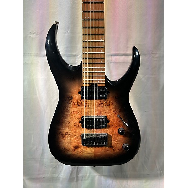 Used Jackson Used Jackson Pro Series Misha Mansoor Signature Juggernaut HT7FM Black Burst Burl Solid Body Electric Guitar