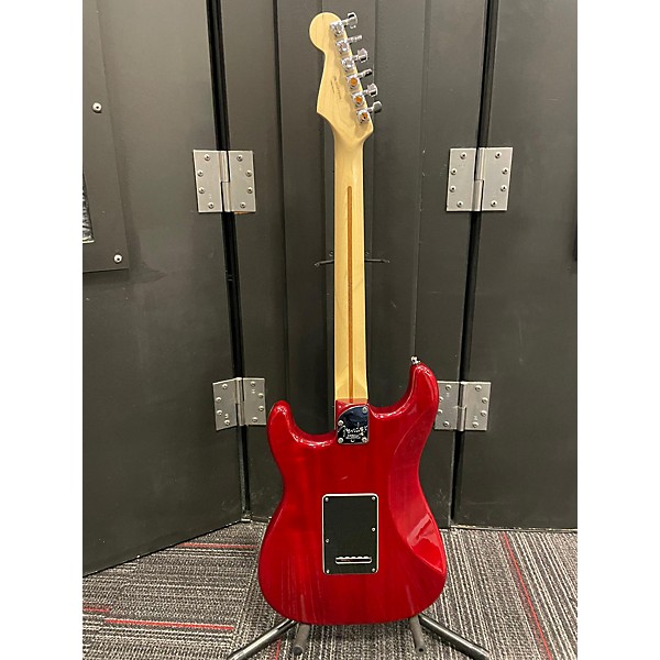 Used Fender Used Fender American Deluxe Stratocaster HSS Trans Crimson Red Solid Body Electric Guitar